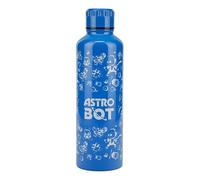 Astro Bot - Borraccia in metallo da 500 ml, in acciaio inox, con coperchio a vite, riutilizzabile, da viaggio, per giocatori, scuola, lavoro e regali Paladone