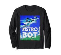 Astro Bot Flying Colorful Landscape Video Game Maglia a Manica