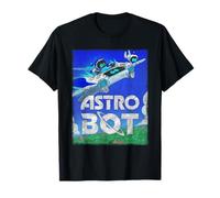 Astro Bot Flying Colorful Landscape Video Game Maglietta