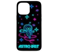 Astro Bot Neon Style Stars and Planets Video Game Custodia per iPhone 13 Pro Max