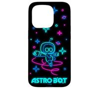 Astro Bot Neon Style Stars and Planets Video Game Custodia per iPhone 15 Pro