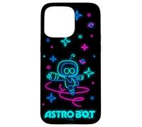Astro Bot Neon Style Stars and Planets Video Game Custodia per iPhone 15 Pro Max