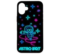 Astro Bot Neon Style Stars and Planets Video Game Custodia per iPhone 16 Plus