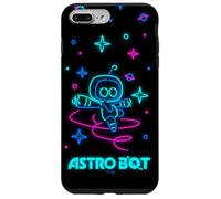 Astro Bot Neon Style Stars and Planets Video Game Custodia per iPhone 7 Plus/8 Plus