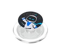 Astro Bot Waving Portrait on Grid Space Video Game PopSockets PopGrip per MagSafe