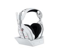 Logitech G Astro A50 Cuffia con microfono gaming wireless LIGHTSPEED + base di ricarica (Gen 5), PRO-G GRAPHENE, passaggio fra 3 sistemi, USB-C, Xbox, PS5, PC/Mac o Nintendo Switch, Bluetooth - Bianco