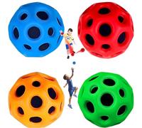Astro Jump Ball,Moon Ball,Palla rimbalzante,Astro Jump Ball Original, Palle rimbalzanti tema spaziale,Palla allenamento sportivo,Giocattolo interattivo alleviare stress,Regalo bambini,Confezione da 4