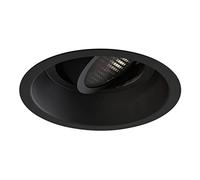 Astro Minima Slimline - Faretto rotondo regolabile ignifugo per interni (nero opaco), lampada LED GU10, progettata nel Regno Unito