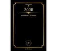 Astro Planner 2025 October to December: A5 オニキス