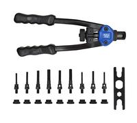 Astro Pneumatic Tool 1450 13Plusnut e kit di posizionamento di dadi per rivetti extralunghi Sistema metrico e SAE