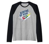 Astro Pop decolla di nuovo! Caramelle spaziali retrò Maglia con Maniche Raglan