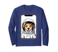 Astro Pup in Cornice per Telefono - Space Dog Smile Maglia a Manica
