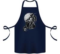 Astro Scooter Spaceman Biker Moto MOD Grembiule In Cotone 100% Biologico