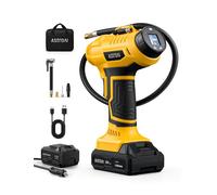 AstroAI 2-in-1 metallo cilindro compressore d'aria 20 V batteria e 12 V auto ali