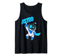 Astrobot Astro Blue Bold Font Classic Super Pose with Cape Canotta