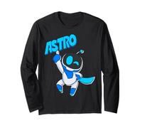 Astrobot Astro Blue Bold Font Classic Super Pose with Cape Maglia a Manica