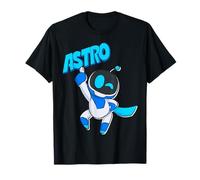 Astrobot Astro Blue Bold Font Classic Super Pose with Cape Maglietta