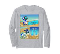 Astrobot Astro Flys Away On Playstation Controller Comic Maglia a Manica