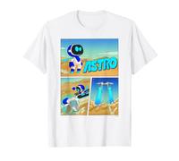Astrobot Astro Flys Away On Playstation Controller Comic Maglietta