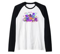 Astrobot Captin Astro Bad Bots Graffiti Style Art Maglia con Maniche Raglan