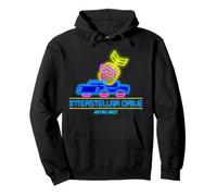 Astrobot Interstellar Drive Neon Pineapple Driving Neon Car Felpa con Cappuccio