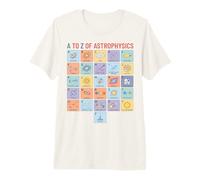Astrofisica Alfabeto A alla Z Scienza Spaziale Concetti Grafico Maglietta Premium