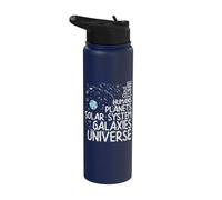 Astrofisica Quantistica Schiuma Quark Elettroni Astrofisico Stainless Steel Insulated Water Bottle