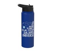 Astrofisica Quantistica Schiuma Quark Elettroni Astrofisico Stainless Steel Insulated Water Bottle