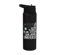 Astrofisica Quantistica Schiuma Quark Elettroni Astrofisico Stainless Steel Insulated Water Bottle