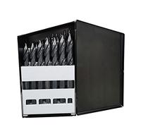 AstroFlight Tools TS29 Onyx 29 pezzi TurboStep HSS codolo ridotto Meccanica Lunghezza 1/16" - 1/2" Set di punte per trapano