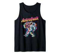 Astrofunk Groovy Astronauta con Boombox Divertente musica retrò Canotta