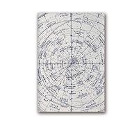 Astrologia stampa vecchia mappa stellare mappa di astronomia vintage o segno dell'emisfero settentrionale pittura costellazione stelle zodiaco poster senza cornice-50x70cm