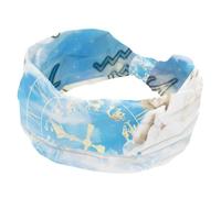 Astrologia Zodiac Oroscopo Costellazione Fasce per capelli larghe da donna, morbida fascia turbante, fascia per la testa antiscivolo, fascia elastica per sudore yoga allenamento fascia per capelli