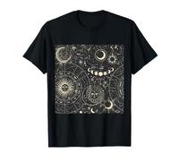 Astrology Astronomy Zodiac Signs And Eclipse Design Maglietta