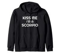 Astrology Scorpios Zodiac Quote Kiss Me I'm A Scorpio Felpa con Cappuccio