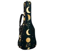 Astrology Space Cosmic Planet Shapes Leaves - Custodia per chitarra acustica, custodia per chitarra da 102 cm, 106,7 cm, con doppia tracolla regolabile e passante posteriore per gancio, Multicolore 01
