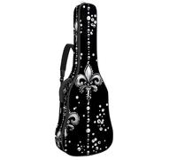 Astrology Space Cosmic Planet Shapes Leaves - Custodia per chitarra acustica, custodia per chitarra da 102 cm, 106,7 cm, con doppia tracolla regolabile e passante posteriore per gancio, Multicolore 07