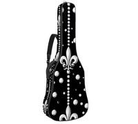 Astrology Space Cosmic Planet Shapes Leaves - Custodia per chitarra acustica, custodia per chitarra da 102 cm, 106,7 cm, con doppia tracolla regolabile e passante posteriore per gancio, Multicolore 08