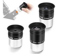 Astromania 3,2 cm 6 mm 12.5 mm 20 mm telescopio oculare Plossl set - 4-element Plossl design - filettato per filtri standard 3,2 cm Astronomia