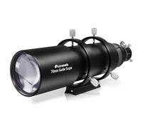 Astromania Ambito guida aggiornato 70 mm FMC con doppio focheggiatore elicoidale, kit guida deluxe compatibile con oculare da 1,25 pollici per telescopio astronomico e fotocamera guida automatica per