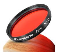 Astromania Filtro per telescopio, filtro planetario da 5,1 cm per oculare telescopico astronomico, filtro colorato per migliorare il contrasto nell'osservazione planetaria lunare - #21 arancione
