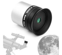 Astromania Plossl Oculare da 8 mm per telescopio, campo visivo apparente a 50 gradi, lente Plossl a 4 elementi multi-rivestiti, in metallo, per filetto filtro astronomico standard da 3,2 cm