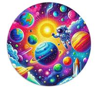 Astronaut 1000 Pezzi Di Puzzle Rotondo Creativo Giocattolo Antistress Per Famiglia 1000pcs (67.5x67.5cm)
