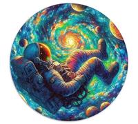 Astronaut 1000 Pezzi Di Puzzle Rotondo Creativo Regali Educativo Per Adulti E Bambini 1000pcs (67.5x67.5cm)