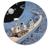 Astronaut 1000 Pezzi Di Puzzle Rotondo Creativo The Outer Space Jigsaw Regali Difficile E Impossibile Per Famiglia 1000pcs (67.5x67.5cm)