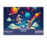 Astronaut 1000 Pezzi Puzzle Adulti Impegnativo E Difficile Per Difficoltà Sfida Per Adulti E Bambini Da 14 Anni E Più Decorazione Domestica Regalo Giocattolo Colorato Per La Famiglia 38x26cm/1000pcs