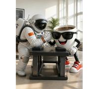 Astronaut Arm Wrestling Coffee Fitness Journal - Breakfast League: Workout Log and Training Tracker - Gym Planner and Progress Notebook