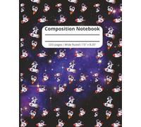 Astronaut Composition Notebook for Kids: Wide Ruled Space Journal for School, Writing & Drawing (Ages 4-8)| Composition notebook wide ruled, 7.5 x 9.25, 100 Pages, For kids