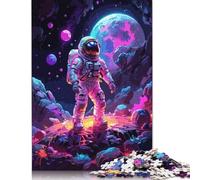 Astronaut Explore Planet Jigsaw Puzzle Impossible 1000Pcs Decorazione Per La Casa. Giochi Rilassamento E Intelligence Per Adulti E Ragazzi Da 14 Anni 1000pcs (75x50cm)