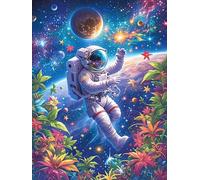 Astronaut Floating in A Cosmic Galaxy Puzzle 1000 Pezzi Gioco Educativo Intelligente Scenery Science Fiction Per Ragazzi Creatività E Logica Idea Regalo Natale Per Famiglia 1000 PCS
